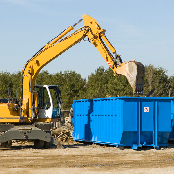 can i choose the location where the residential dumpster will be placed in Bear Creek AL